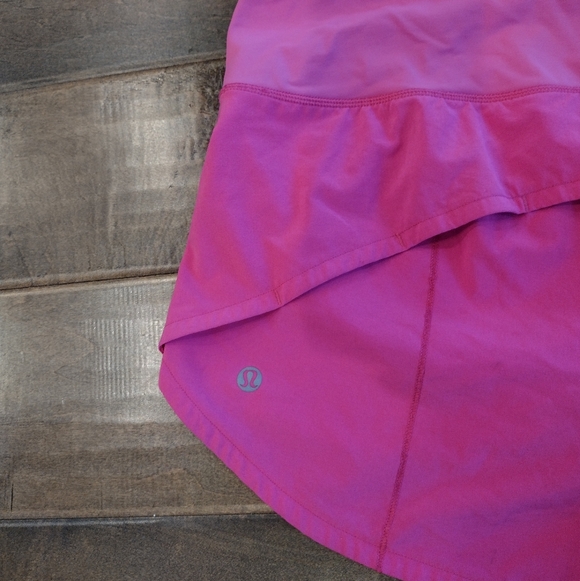 LULULEMON Women's Speed Up HR High Rise Pink Shorts - 8 - Picture 5 of 9